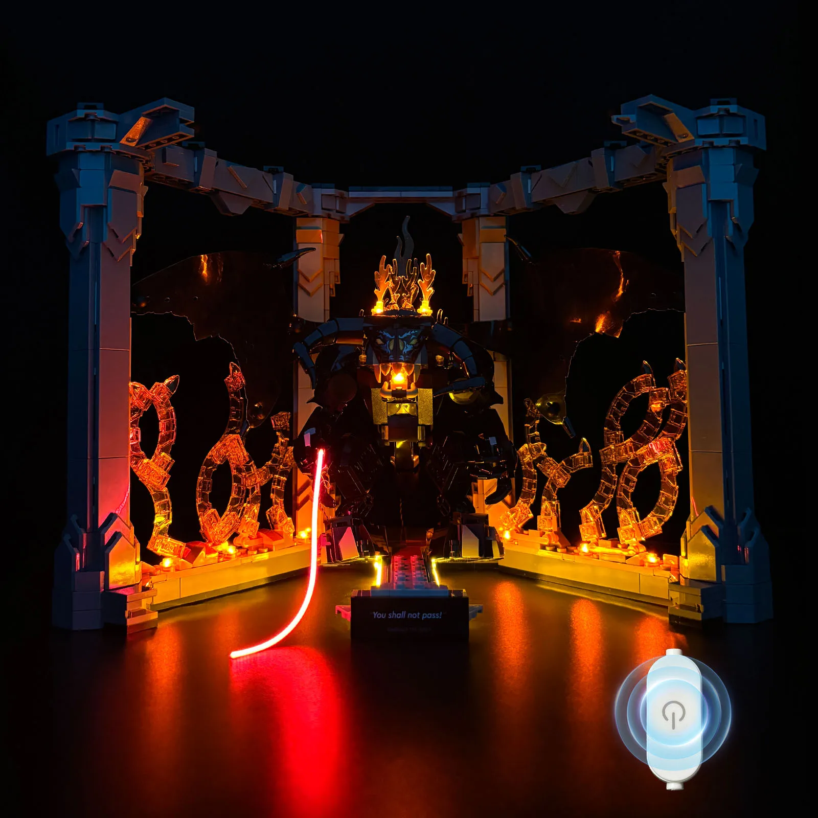 

Комплект светодиодного освещения LYBMTWF, совместимый с моделью книжного угла Lego 10367 Balrogs (не включает модели кирпичей)