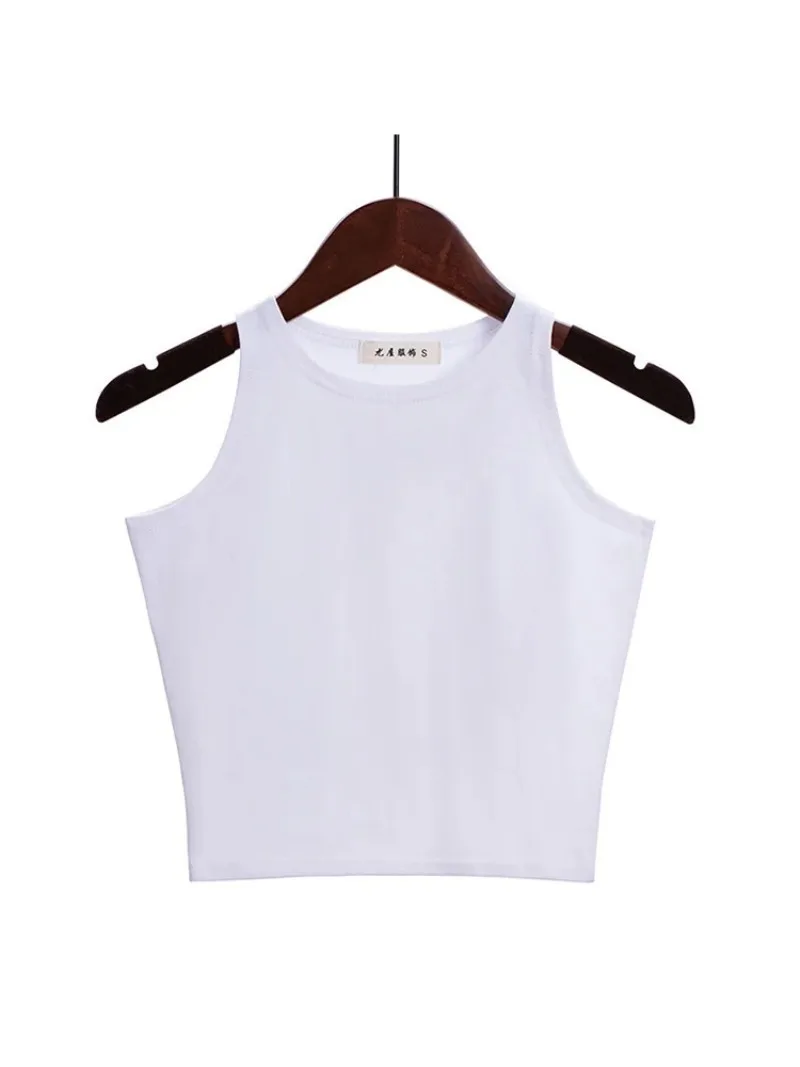 

New Women Sexy Cotton Crop Top Crop Bustier Multicolor Sleeveless Cropped Blusas Vest Tank Top Camisole 14 Colors