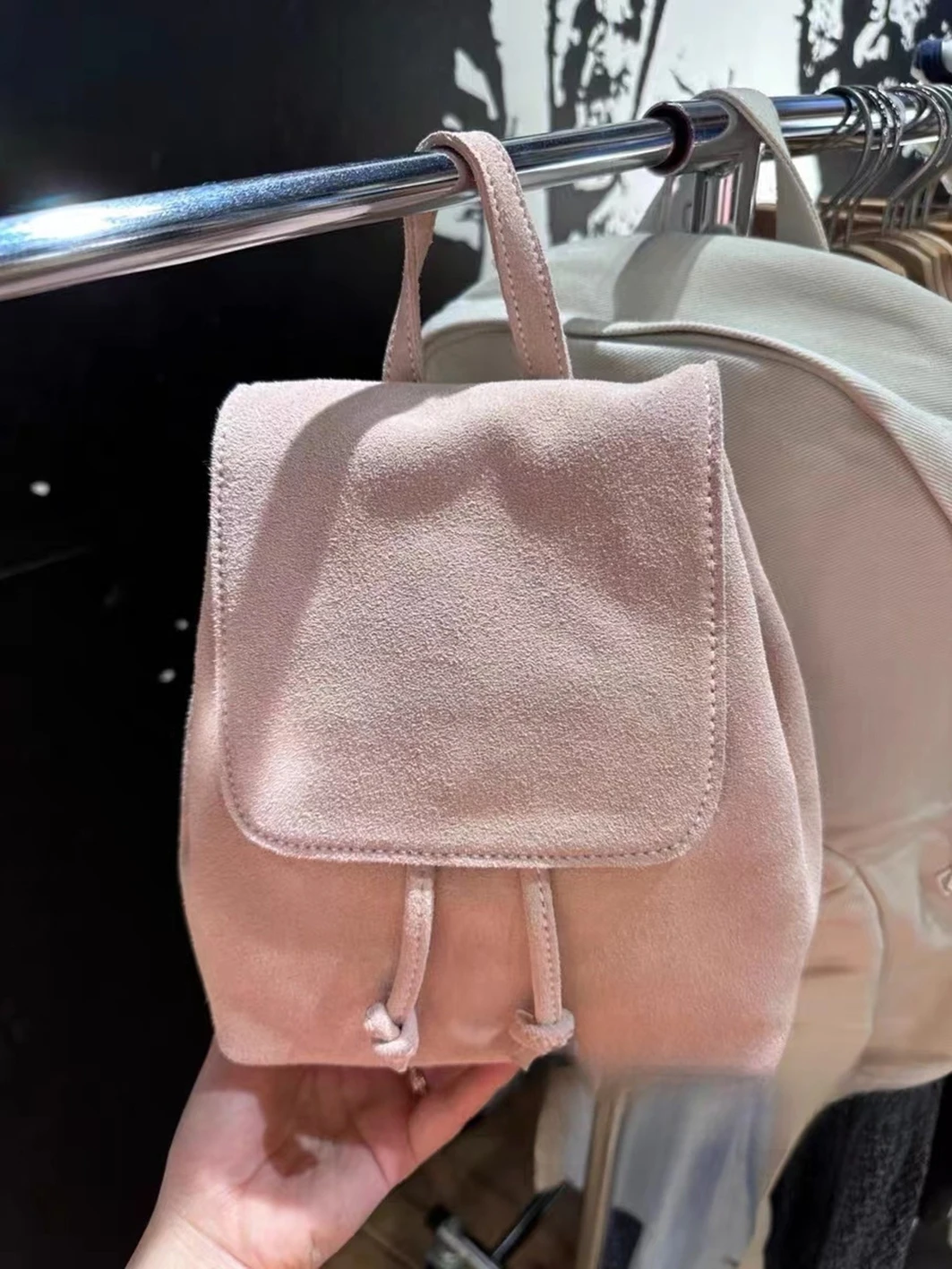 Sweet Cute Solid School Bag Ladies Autumn Preppy Style Shoulder-Bag 2023 New Trendy Fairycore Backpack Bags for Woman