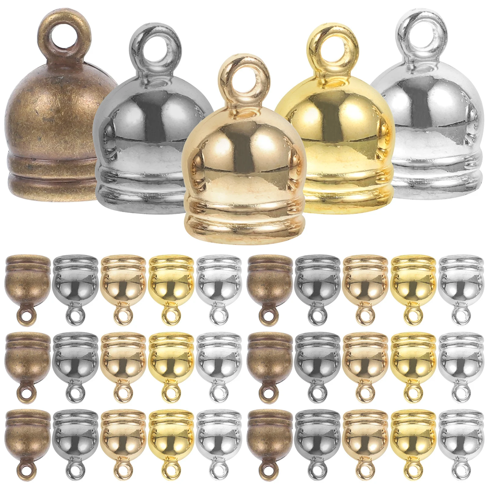 

150Pcs Multi-Function Cord End Caps Tassel Making Supplies for DIY Necklace Bracelet Jewelry End Caps for Jewelry Making