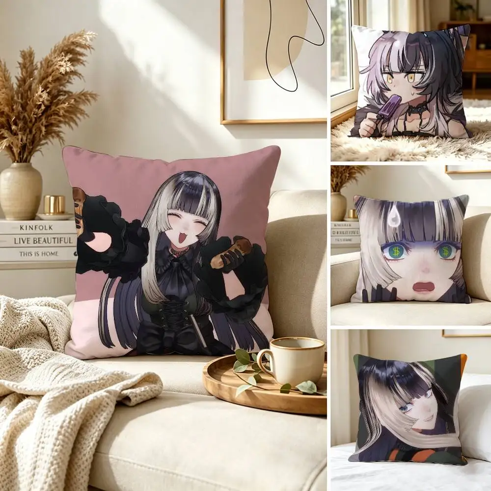 J-Juufuutei R-Raden HOLOLIVE Pillow Case for Sofa Living Room Home office Decor Protective Cover