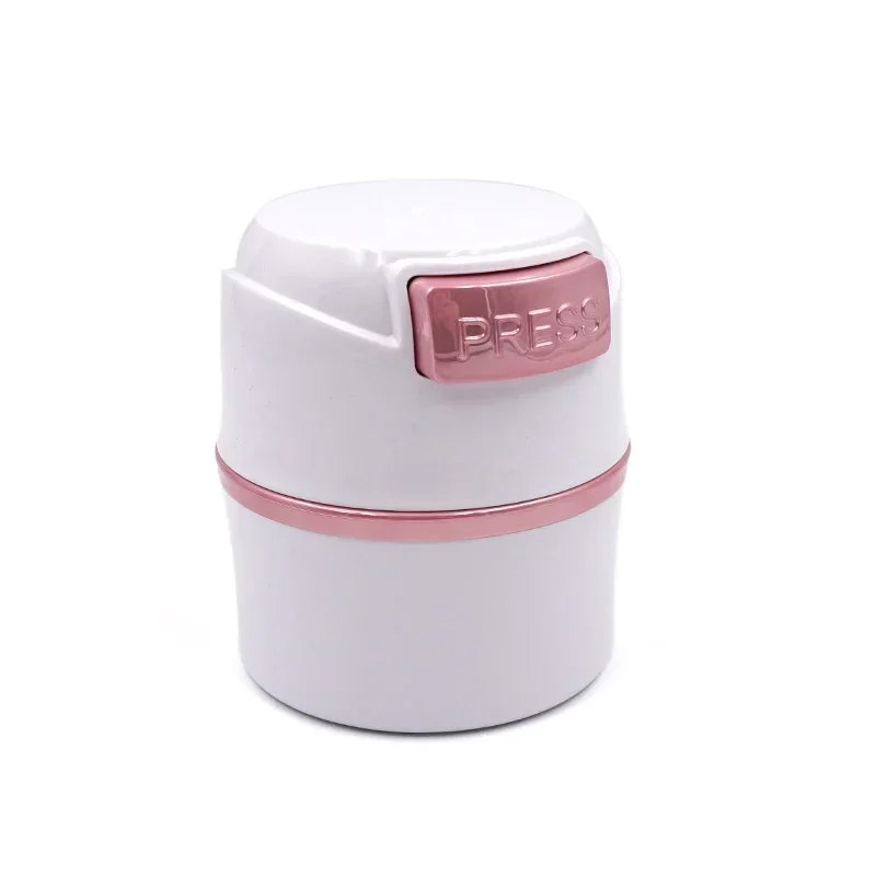 1pcs Matte fashion Eyelash Glue Storage Tank Container Adhesive Stand Activated Carbon Sealed Storage Jar Electroplating button