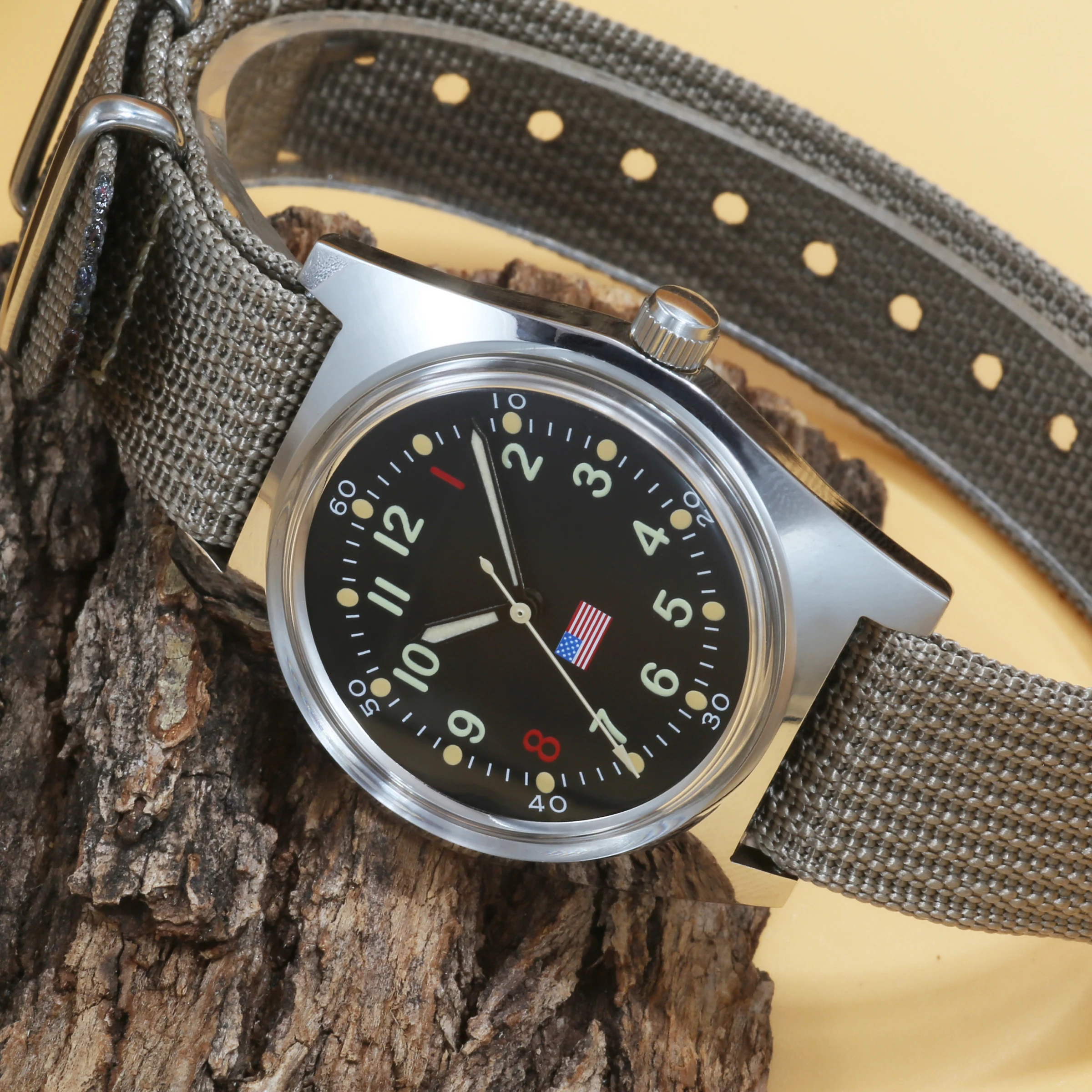 

PHANTOM мужские механические часы в стиле ретро из нержавеющей стали водонепроницаемые ретро военные ручные механические часы 36 мм Прямая поставка