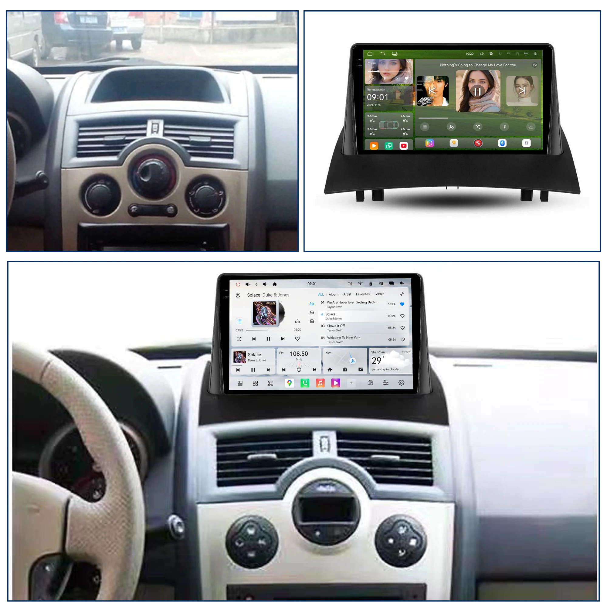 Redpower Crystal Sound 850 Pro Max  Android Car Radio Player Screen for Renault Megane 2 2002 - 2009 CarPlay Bluetooth Hi-Fi