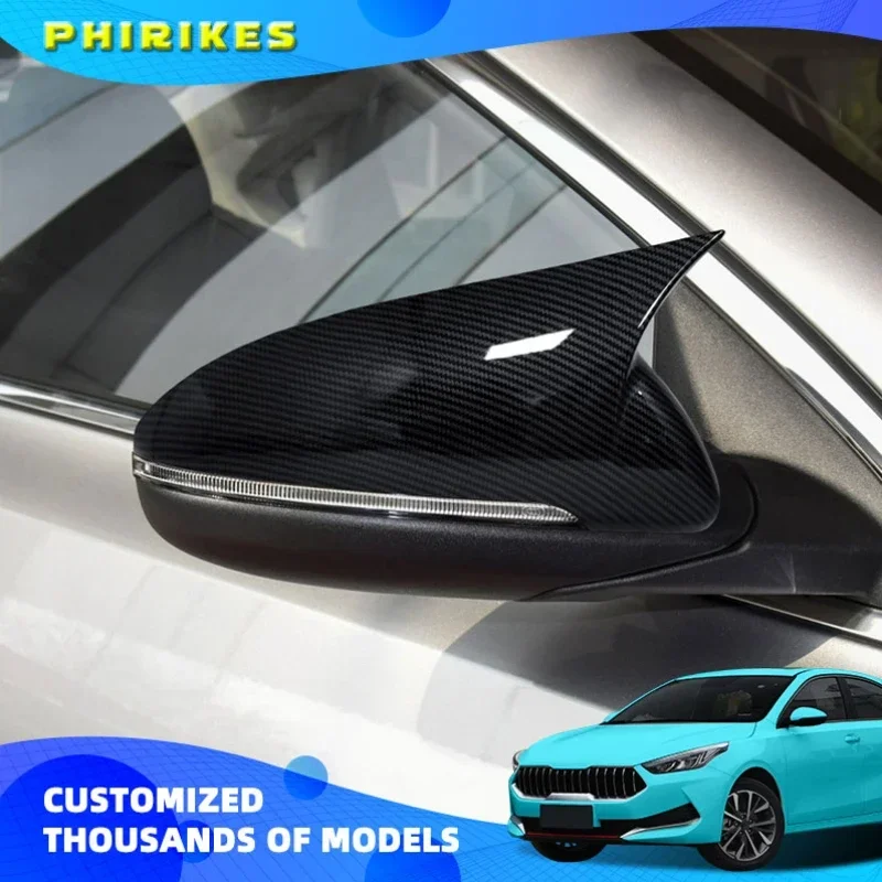 

for Kia Forte K3 Cerato 2019 2020 Rearview Mirror Cover Trim Rear view Mirrors Cover Sticker Auto Parts Car Styling