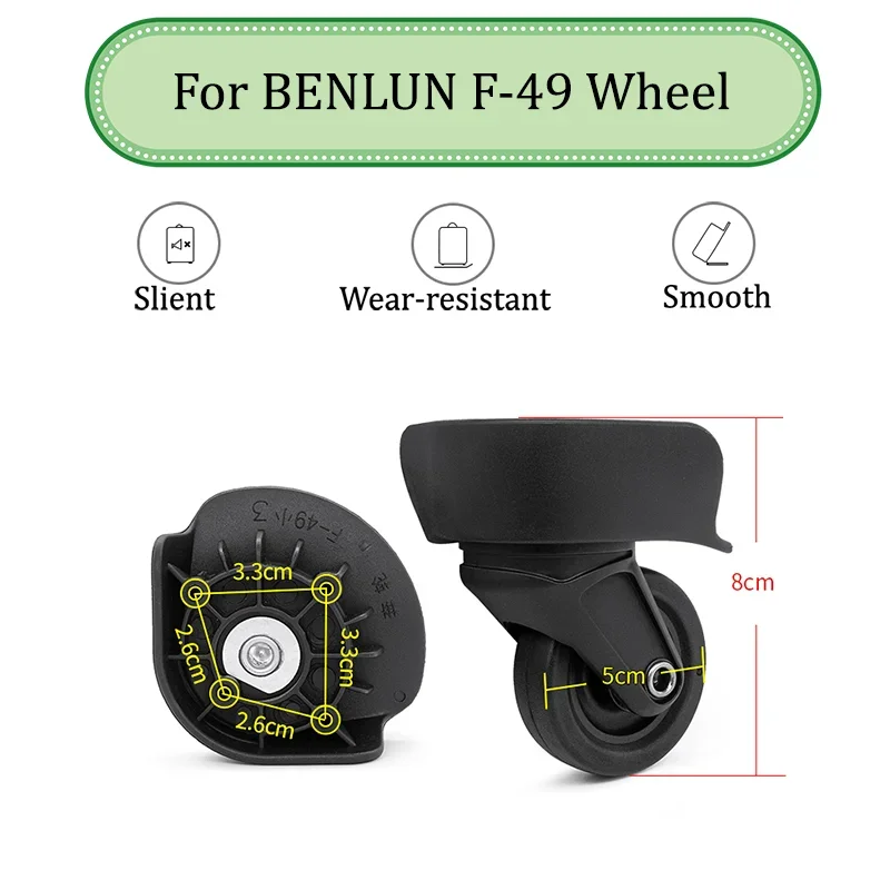 

Suitable For BENLUN F-49 Universal Wheel Trolley Case Wheel Replacement Luggage Pulley Sliding Casters Wear-resistant Repair