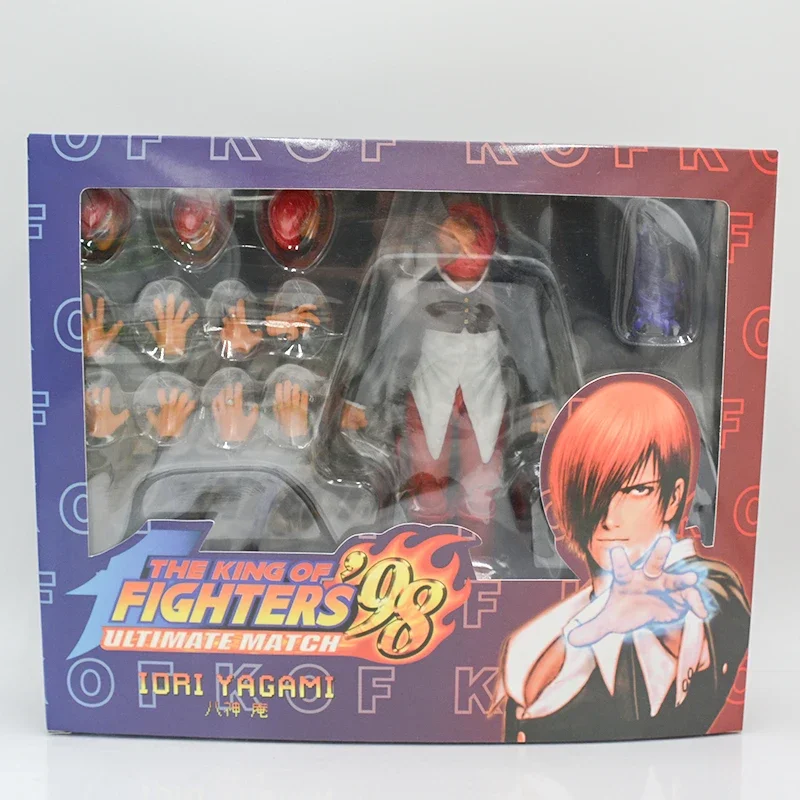 19cm The King of Fighters Iori Yagami Anime Game Figure THE KING OF FIGHTERS \'98 Kyo Kusanagi Action Figure Model Doll Toys Gift