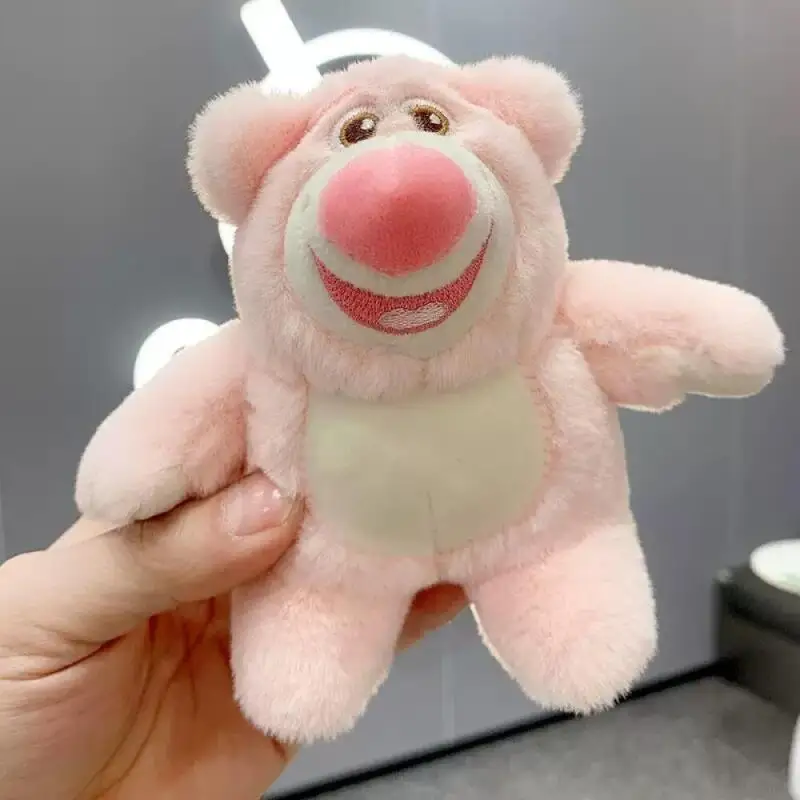 Disney Toy Story Lotso Pluche Zilveren sleutelhanger Nieuw schattig en creatief knuffels Rugzak rits hanger decoratie Cadeau groothandel