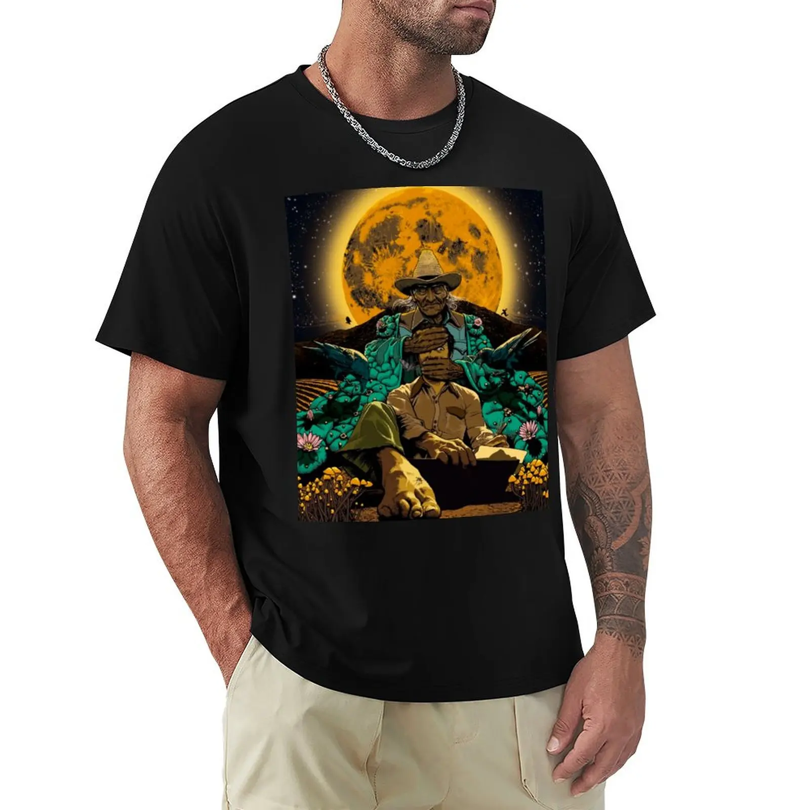 Carlos Castaneda and Don Huan T-Shirt Casual Trendy Streetwear Tee Shirt
