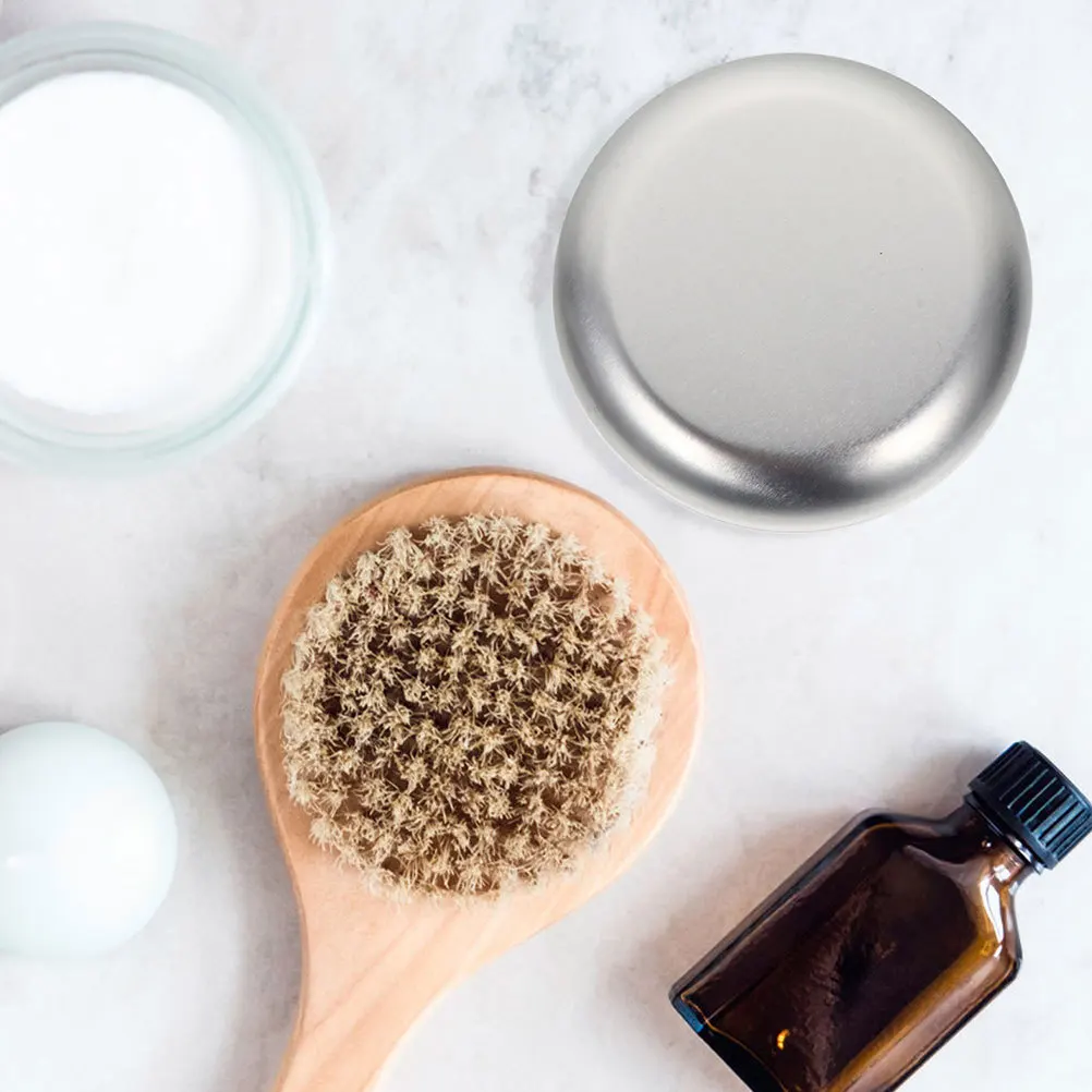 

4Pcs Aluminum Soap Boxes Refillable Leak-Proof Mini Containers Travel Storage Case Multi-Function Makeup Earphone