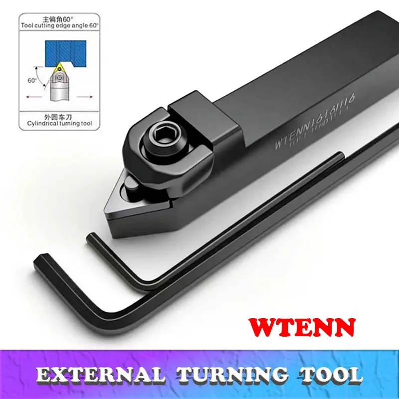 

WTENN1616 WTENN2020 WTENN2525 WTENN3232 External Turning Tool WTENN Lathe Bar Turning Holder CNC Cutting Tool Cutter Bar
