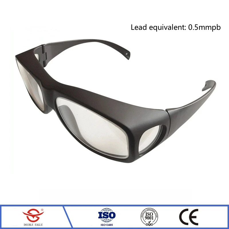 Genuine radiological protection 0.5mmpb lead spectacles x-ray gamma ray protective lightweight all-round protective lead glasses