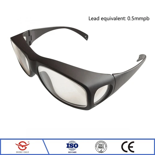 Protección radiológica 0,5/0,75 mmpb gafas de plomo rayos X protección de rayos gamma gafas de plomo protectoras integrales ligeras