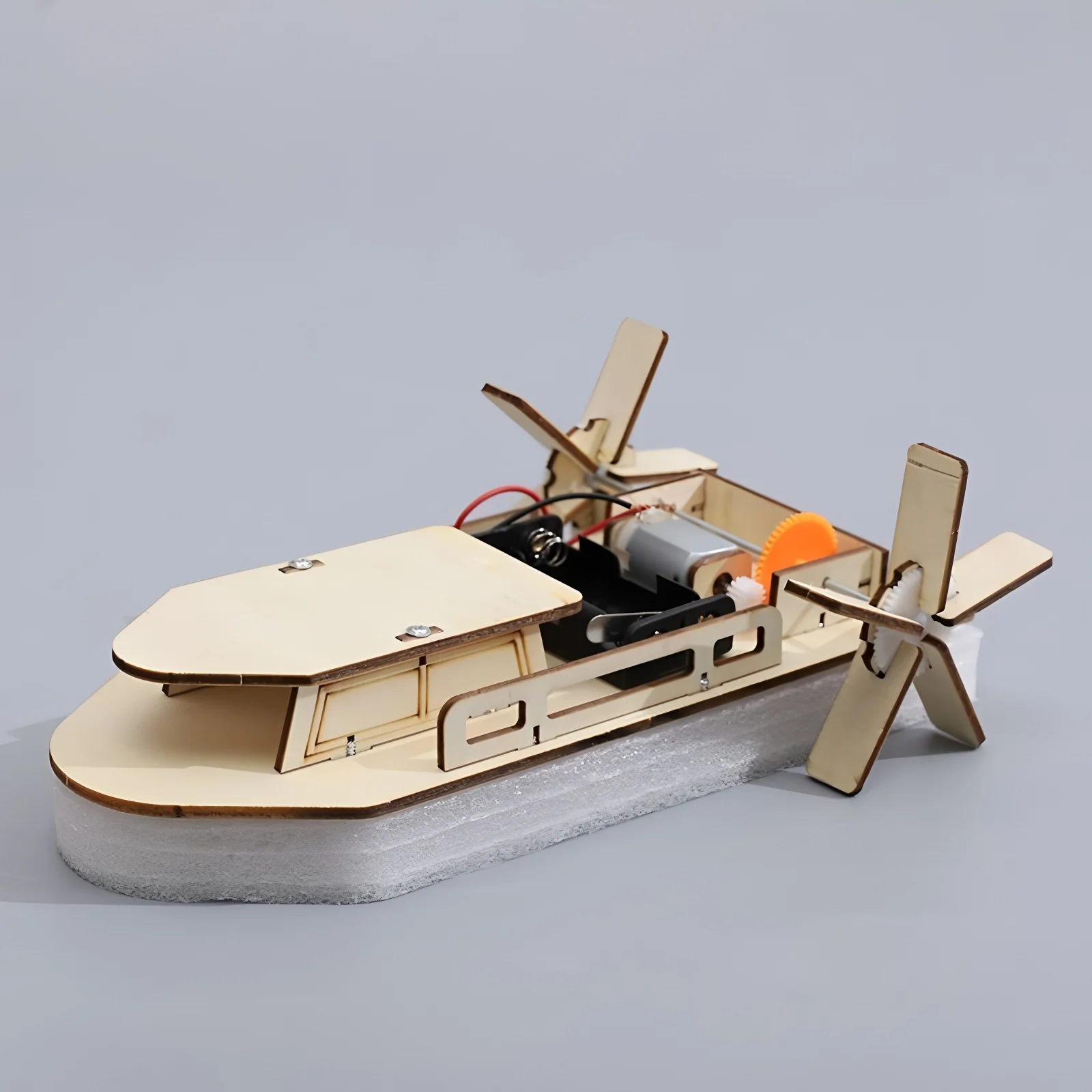 ألعاب الأطفال، باخرة تعليمية خشبية، تجميع DIY يدويًا، مواد تجريبية، هدايا أطفال DIY #2