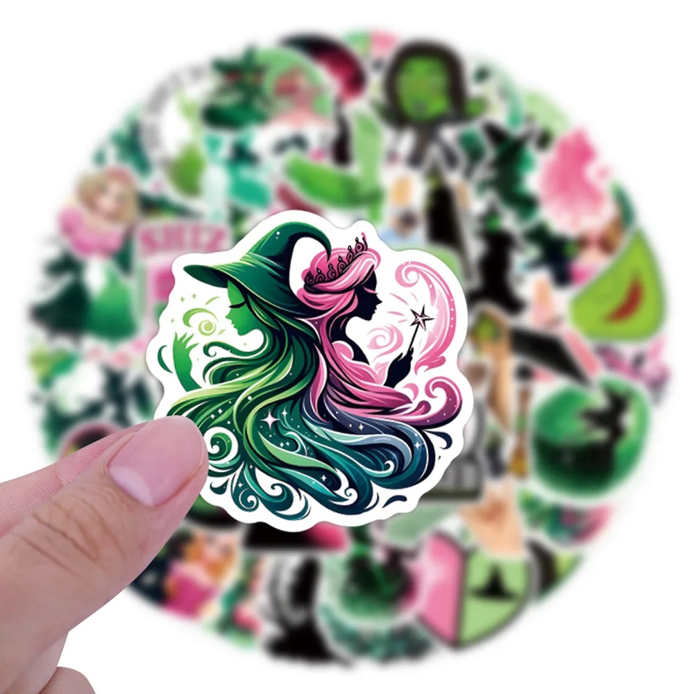 55 pegatinas malvadas para buenos pegatinas Elphaba y Glinda pegatinas taza de agua tableta teléfono pegatinas