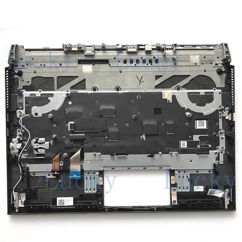 f  New For Dell G16 Gaming 7630 7635 Palmrest Upper Case US Backlit Keyboard 03RTH4
