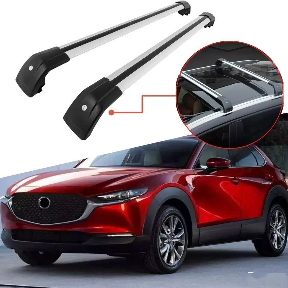 

2Pcs Roof Rail Racks Cross Bars Crossbars Fits for Mazda CX30 CX-30 2020-2023