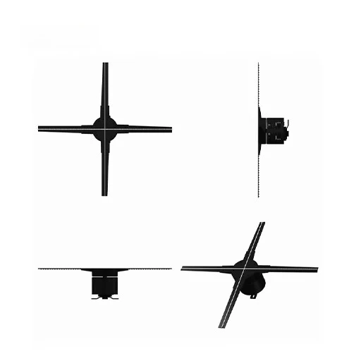 App-Controlled WIFI LED Display Advertising Projector 3D Holographic Fan Projector For Interactive Display