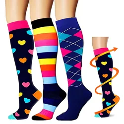 Männer Frauen Socken Compression Socken Elastische Sport Schöne Bein Krankenschwester Strumpf Jogging Klettern Radfahren Flug Übung