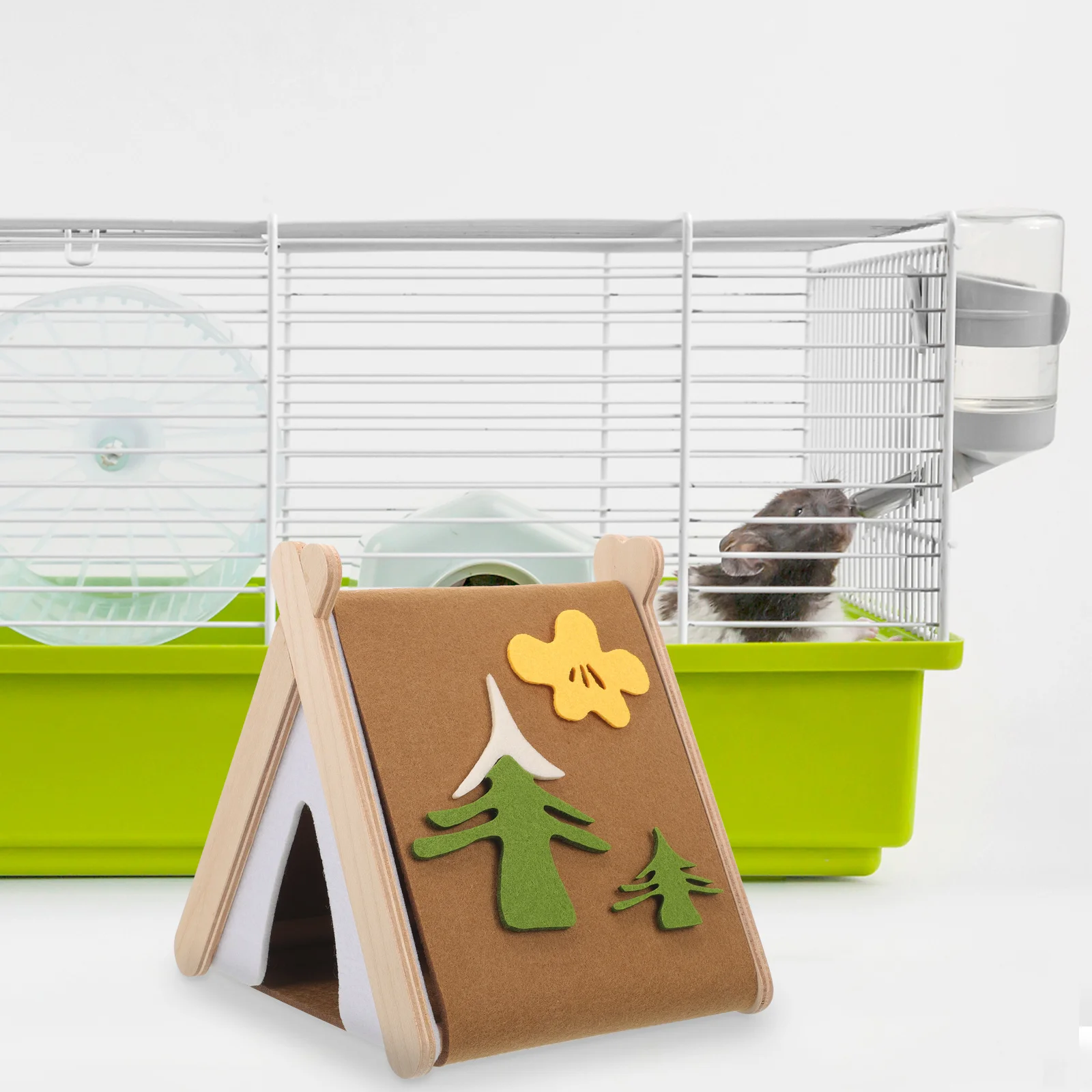 كوخ عش دافئ للحيوانات الصغيرة، سرير مخبأ للهامستر مريح، خيمة نوم ناعمة للحيوانات الأليفة، مأوى أرنب، مستلزمات الحيوانات الأليفة الصغيرة #3