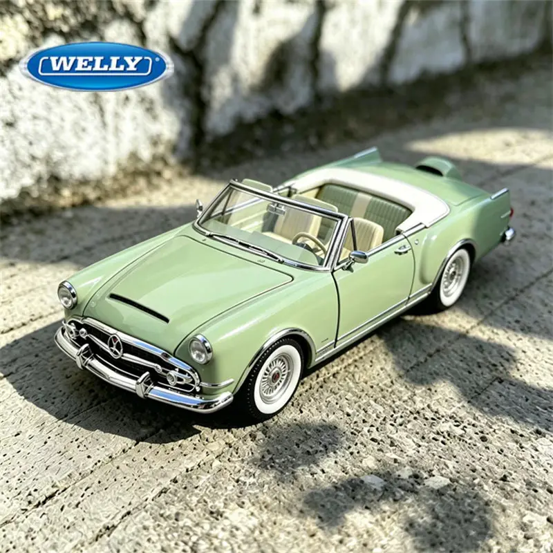 Welly 1:28 Packard Caribbean 1953, Modelo de Auto de Lujo de Aleación, Auto Deportivo Clásico Retro de Metal Fundido a Presión, Modelo de Auto de Simulación, Regalo para Niños