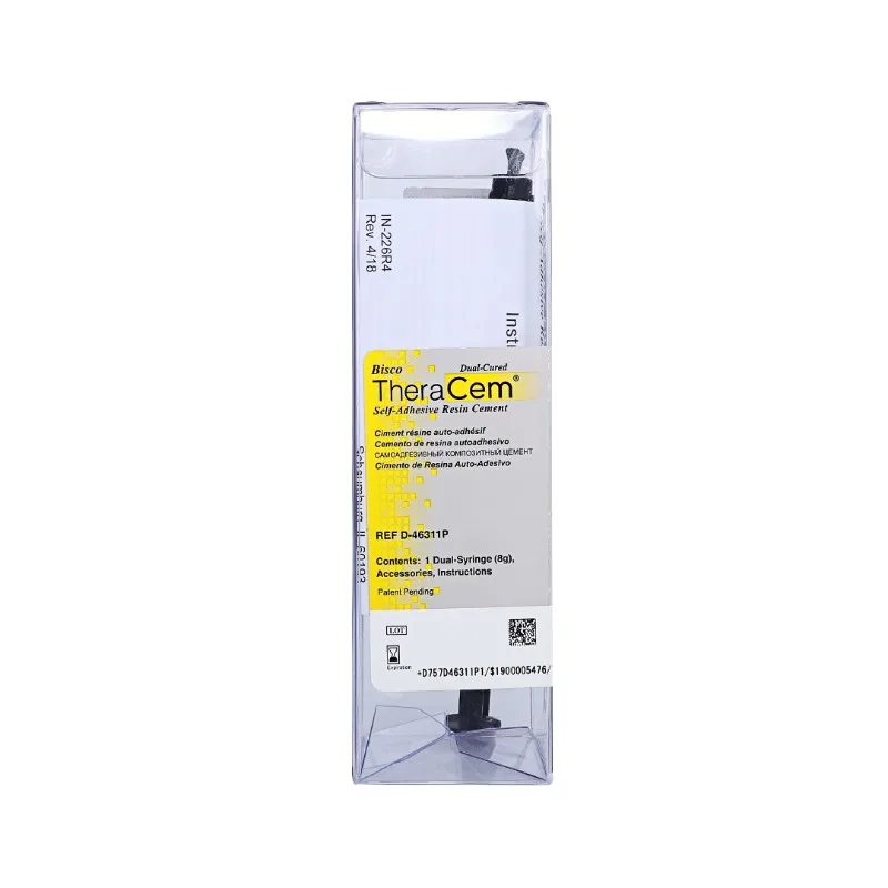 Dental Material BISCO TheraCem Self Adhesive Double Curing Resin Cement 8g Metal Ceramic Resin Repair Adhesive Bonding Material