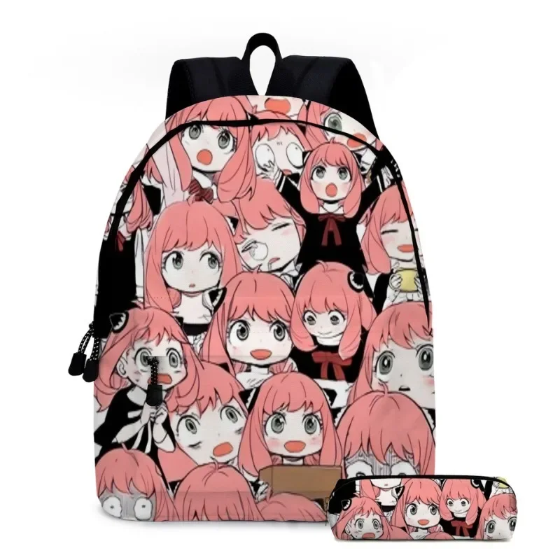 SPY×FAMILY أنيمي أنيا حقائب الظهر القلم حالة الطلاب المدرسية Kawaii طباعة دراسة القرطاسية الكرتون هدايا عيد الميلاد