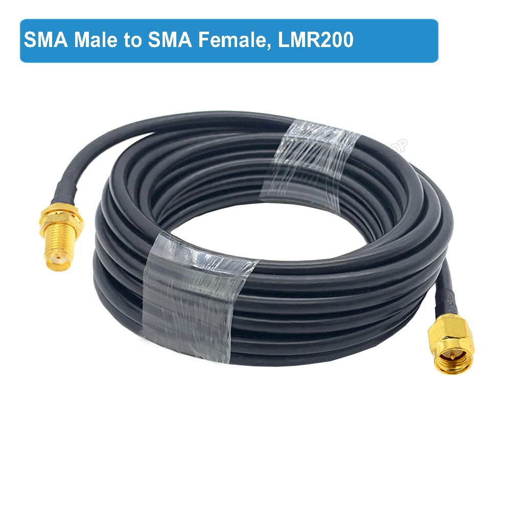 BEVOTOP LMR200 Cable SMA Male to SMA Male Plug 50-3 50ohm Low Loss RF Coaxial Cable Adapter WiFi Antenna Extension Cord Pigtail image 5