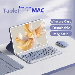 Wireless Bluetooth Keyboard Mouse Case for Redmi Pad Pro 12.1 SE 11 2023 10.61 Inch for Xiaomi Poco Pad 6 5 11inch 6S Pro 12.4