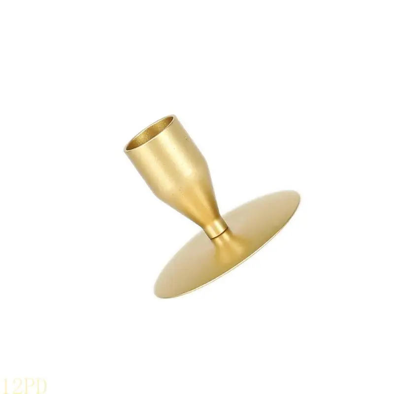 12PD Metal Iron Taper Holders Retro Candlestick Holders for Dinner Room Table Centerpieces Party Wedding Home Decors