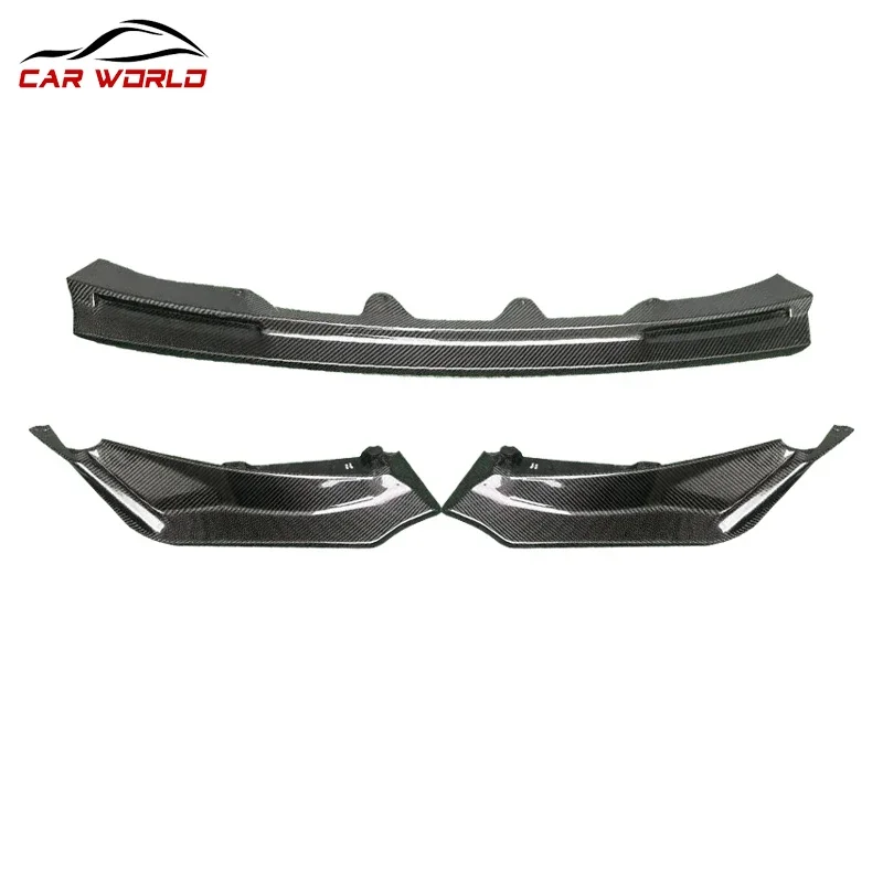 Car Front Lip For BMW M3 M4 G80 G82 2021 2022 Carbon Fiber Diffuser Bumper Spoiler Body Kit Auto Parts