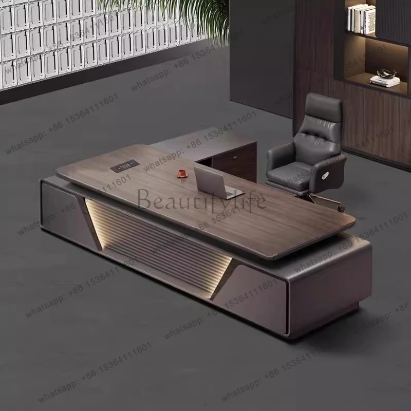 BGZ Desk Manager President Simple Modern Light Luxury Premium Paint Desktop Class Desk