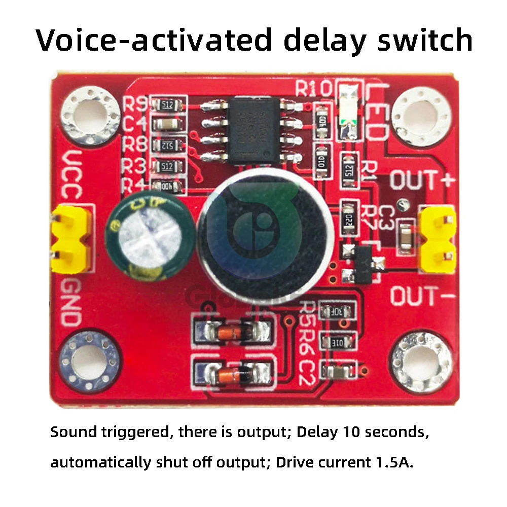 DC3-9V Voice Control Delay Switch Module Light Sound Voice Sensor Intelligent Auto On Off Switch Sound Activated Control Switch