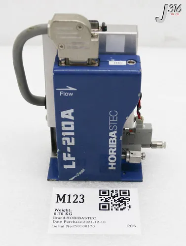 

M123 HORIBASTEC LIQUID MASS FLOW METER, AMAT 3030-07995 (PARTS) LF-210A-EVD