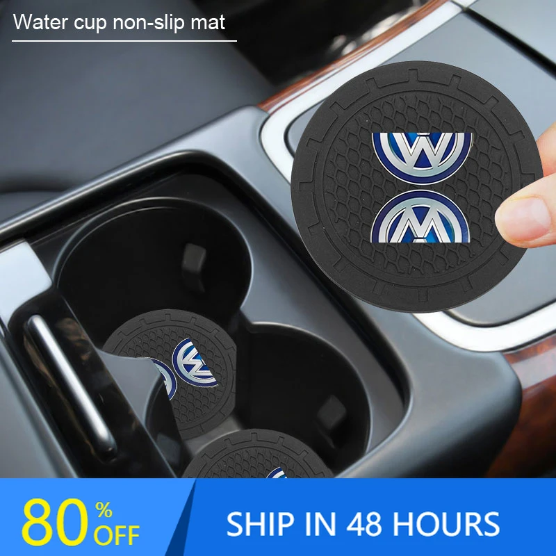

Car Stickers 2025 Hot New Car Cup Holder Anti-Slip Insert Coaster Mat Interior Car Auto Cup Holder For VW Volkswagen Jetta MK5