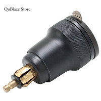 12-24V Dual QC3.0 USB Fast PD Charger Aluminum Alloy Black Qiuck Charging Adapter For Car Motorcycle