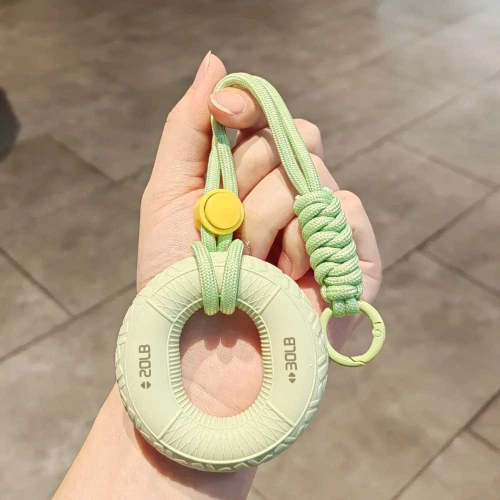 Silicone 10-60LB Hand Grip Keychain Wrist Strength Portable Grip Strength Trainer Finger Correctors Double Power Grip