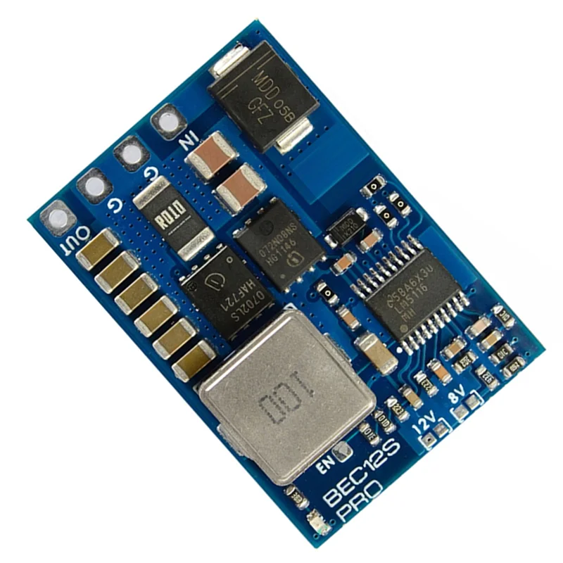 Для модуля MATEK BEC12S-PRO от 9 до 5 В/8 В/12 В-5 А, защита от перегрузки по току, самовосстановление для радиоуправляемого самолета FPV