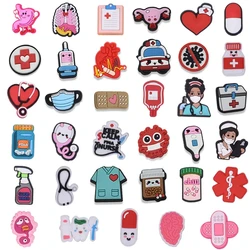 1Pcs Hot Sale Doctor Nurse Shoe Charms Accessories for Boys Girls Kids Women Teens Christmas Birthday Party Favors Gifts