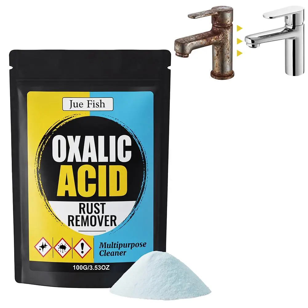 Rust Removal Cleaning Powder Multipurpose Cleaner and Stain Remover for Metal Multi-Surface Rust Remover
