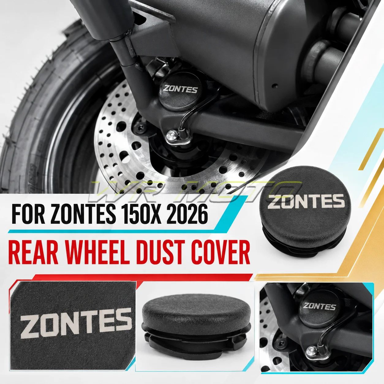 Frame Hole Rear‑Axle Middle Cover Waterproof Dust‑Proof Plug Stopper Fit For 2026 ZONTES 150X Motorcycle Mod Accessories