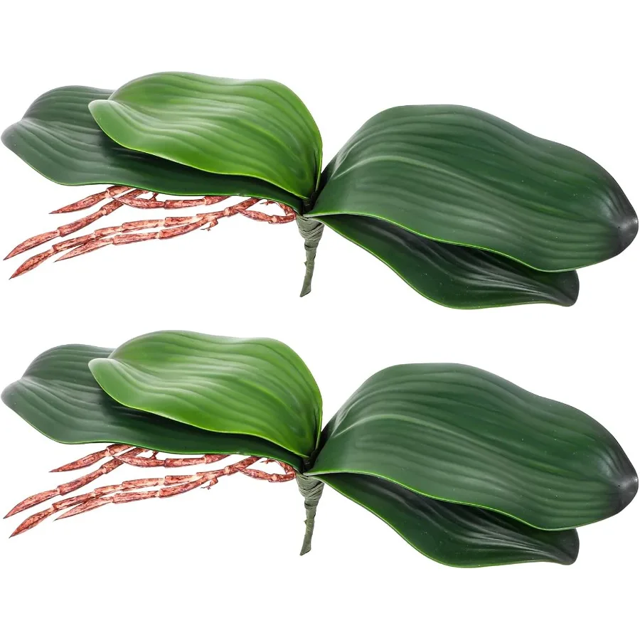 

Искусственные листья орхидеи, 2 упаковки, 8 Ih, искусственные стебли фаленопсиса, лист, настоящий сенсорный лист орхидеи, искусственный цветок цимбидиума, листва, настоящая