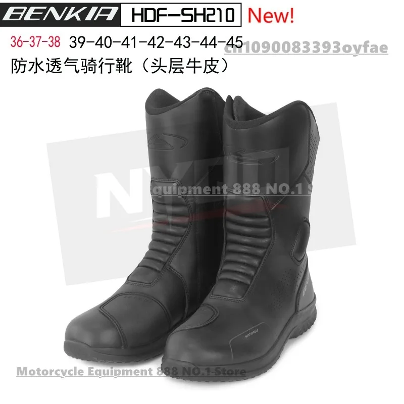 

BENKIA HDF-SH210 Ботинки для мотокросса Мужские и женские мотоциклетные водонепроницаемые дышащие износостойкие противоскользящие ботинки для верховой езды