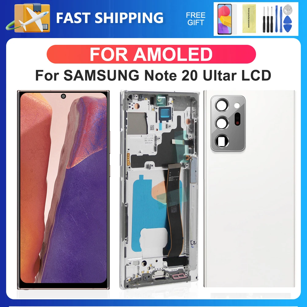 

For Samsung Note 20 Ultra For AMOLED Note20U N985 N985F N985U LCD Display Touch Screen Digitizer Assembly Replacement