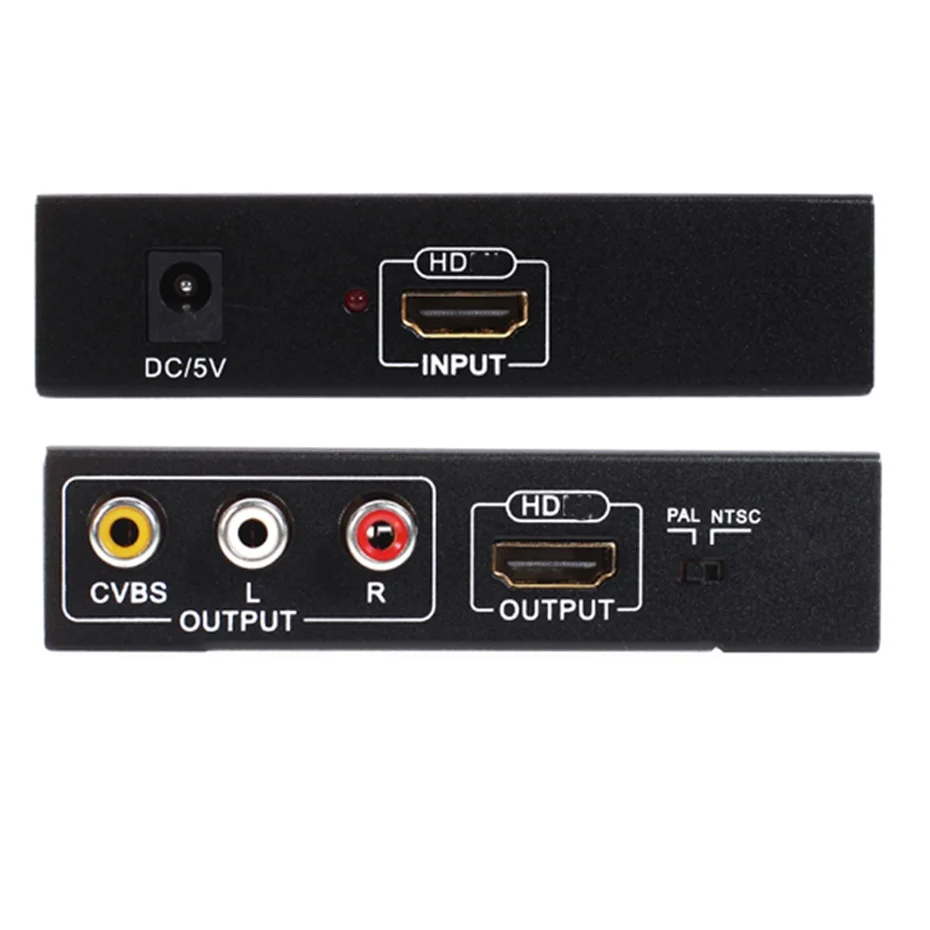 4K HD To AV  Converter 1080P 60hz HD To CVBS RCA Composite Video 2 In 1 HD Splitter for PS Monitor TV Projector Camera