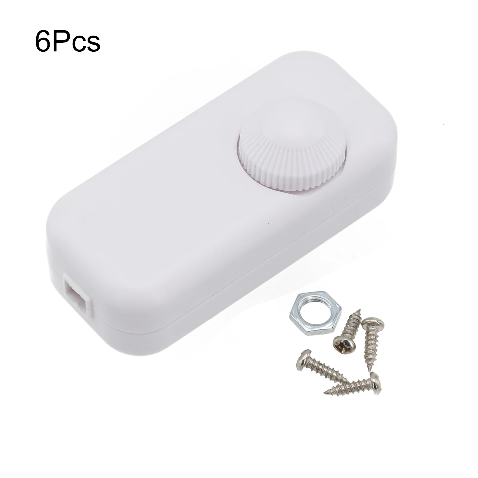 AC 220-240V 50 60Hz Inline Dimmer Switch Designed for Dimmable Incandescent and LED Loads Up to 200W with Rotary Control