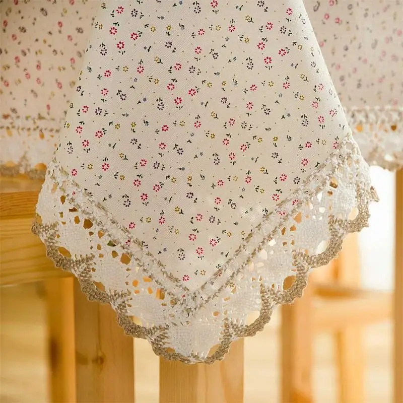 

Cute Floral Country Sle Tablecloth Dining Table Cover Cloth Mixed Fabric Table Mat ABENUOR Brand Home Textile Tablecloth