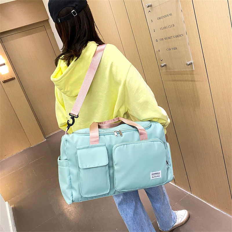 Travel Bag Female Large-Capacity Hand Luggage Dry-Wet Separation Sports Fitness Bag Short-Distance Travel Package