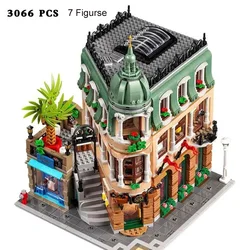 MOC Creative Expert Compatible 10297 Boutique Hotel Model Modular Houses Building Blocks Bricks Toys for Children Adults Gifts