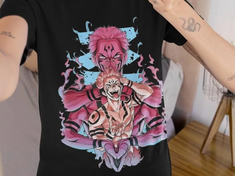 

Summer Anime T-shirt Unisex Anime Tee Manga Shirt Japan Anime Style TSHIRT Cotton T-shirt Short-sleeved T-shirt Streetwear Tee